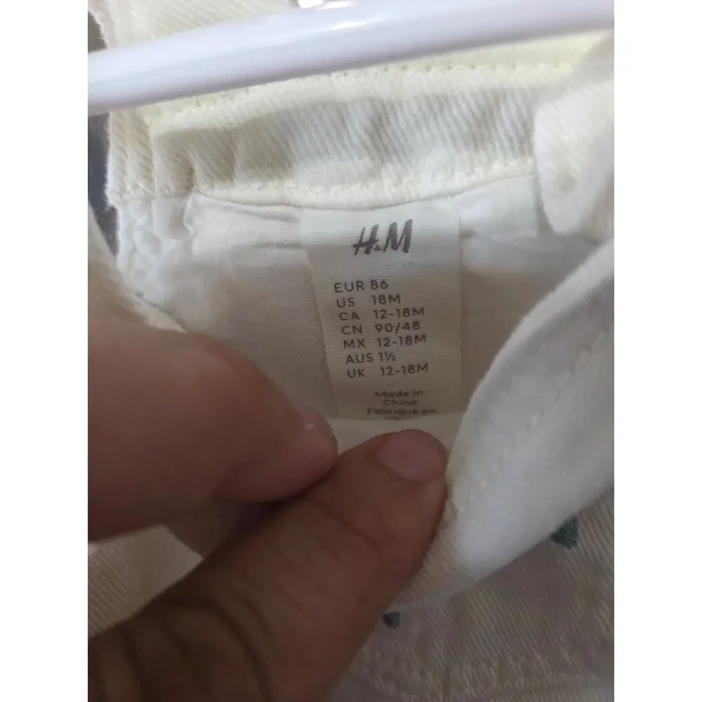 Floral Embroidered Pinafore Dress - H&M - 18mo